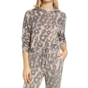 Blank NYC This is all I ask-Animalprint Hoodie and Joggers In Soft N Easy SIZE M